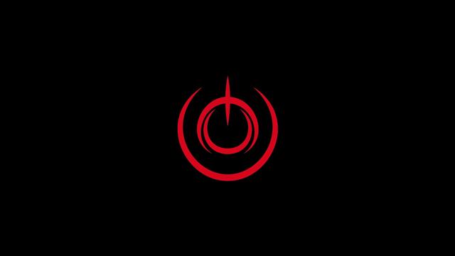 round red logo, black, simple background, Fate/Stay Night, minimalism, HD wallpaper