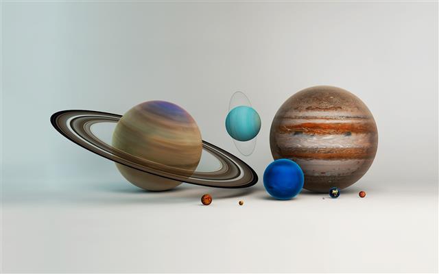 Solar System illustration, artwork, planet, digital art, space art, HD wallpaper