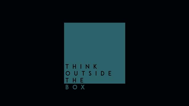Think Outside The Box, simple background, motivational, quote, HD wallpaper