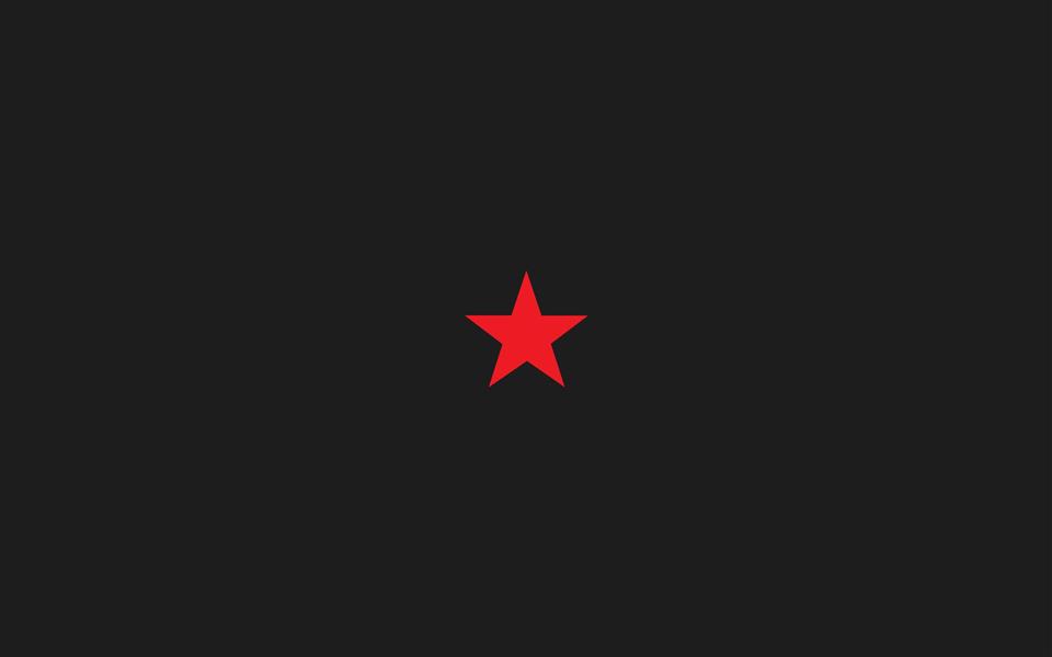 digital art, minimalism, stars, simple, simple background, red star, HD wallpaper