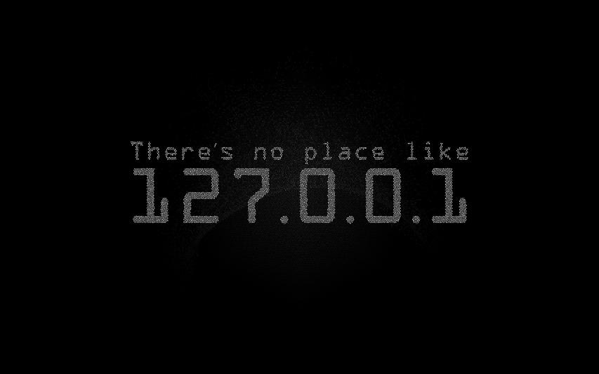 black background with text overlay, 127.0.0.1, simple, typography, HD wallpaper