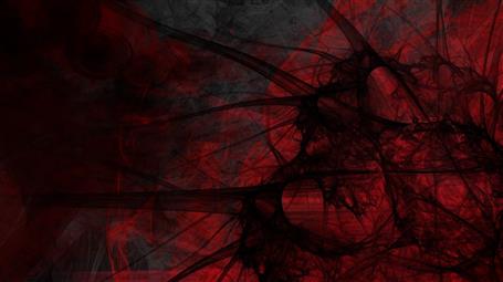 red and black abstract art wallpaper, shapes, digital art, no people, HD wallpaper