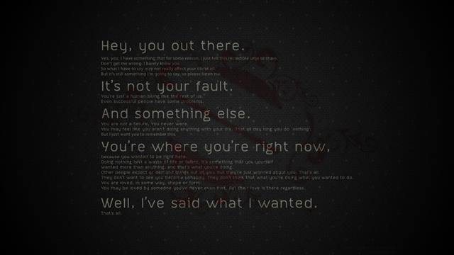 hey, you out there text on black background, motivational, typography, HD wallpaper