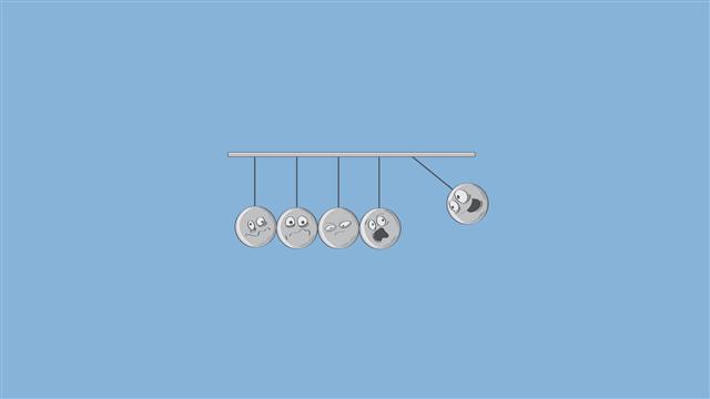 gray ball illustration, physics, minimalism, humor, simple background, HD wallpaper