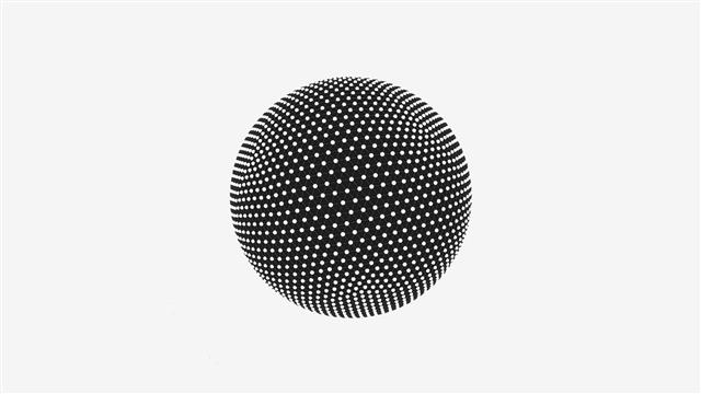 round gray ball, minimalism, monochrome, sphere, white background, HD wallpaper
