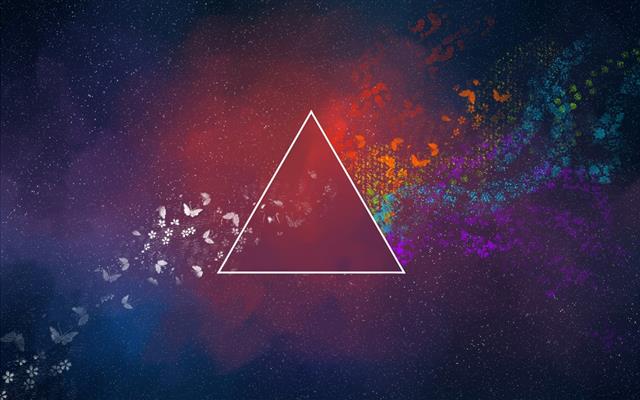 multicolored triangle illustration, minimalism, colorful, abstract, HD wallpaper