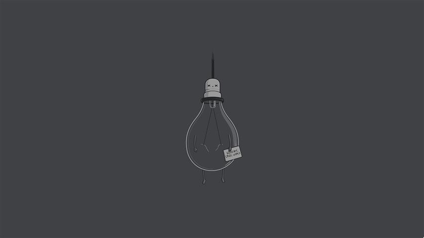 light bulb illustration, light bulb illustration, simple, minimalism, HD wallpaper