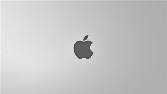 Apple logo, Apple Inc., minimalism, simple background, studio shot, HD wallpaper