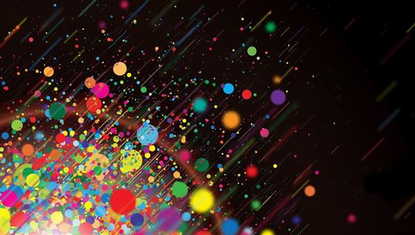 artwork, digital art, Color Burst, abstract, splatter, black background, HD wallpaper