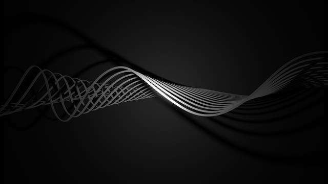 white line illustration, abstract, dark, streamlined, waveforms, HD wallpaper