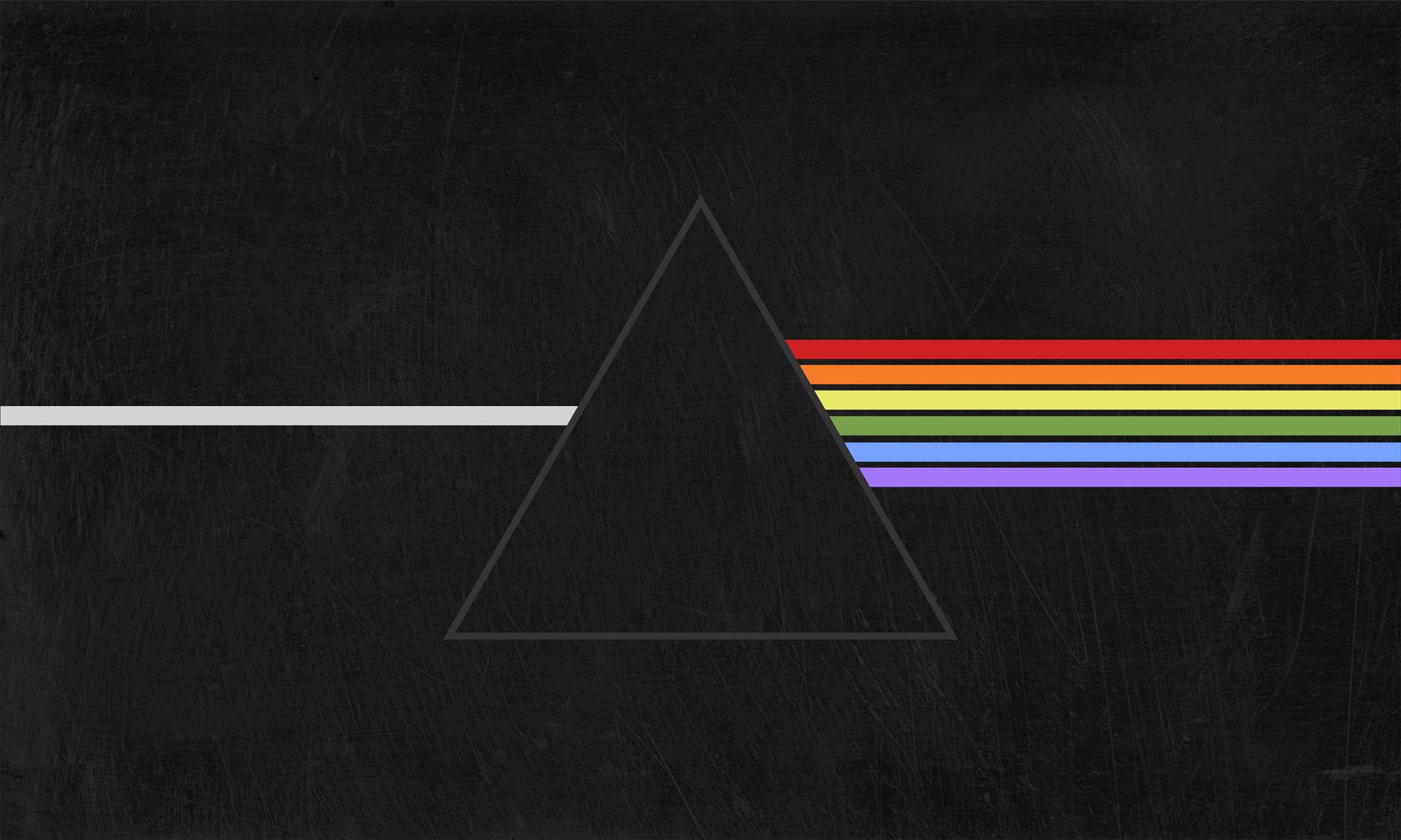 The Dark Side of the Moon, prism, triangle, vector, Pink Floyd, HD wallpaper