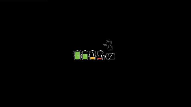 five batteries animated characters, minimalism, battery, copy space, HD wallpaper
