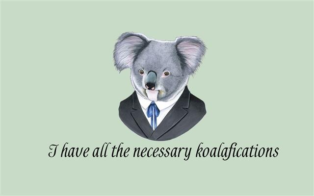 koala illustration, minimalism, simple background, digital art, HD wallpaper
