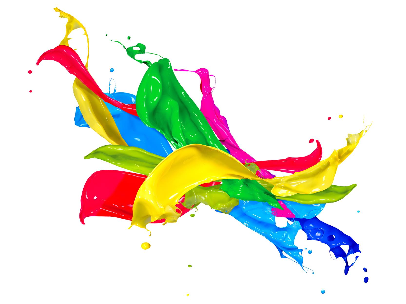 assorted-color paint illustration, drops, squirt, colors, design, HD wallpaper