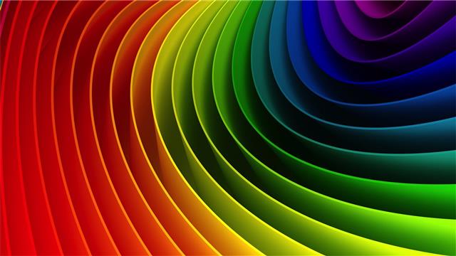 multicolored digital wallpaper, colorful, rainbows, shapes, abstract, HD wallpaper