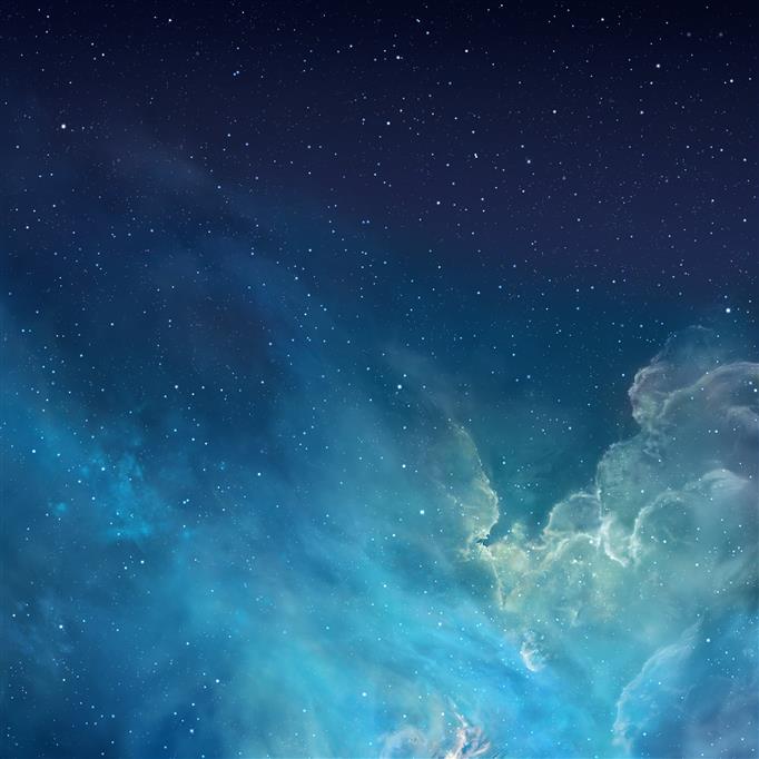white and blue clouds illustration, blue and teal nebula, Apple Inc., HD wallpaper