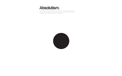 Absolutism text, quote, minimalism, typography, copy space, white background, HD wallpaper