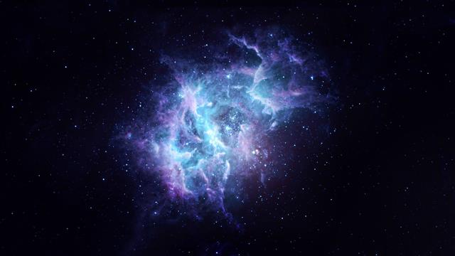 purple and blue galaxy, abstract, nebula, space art, digital art, HD wallpaper
