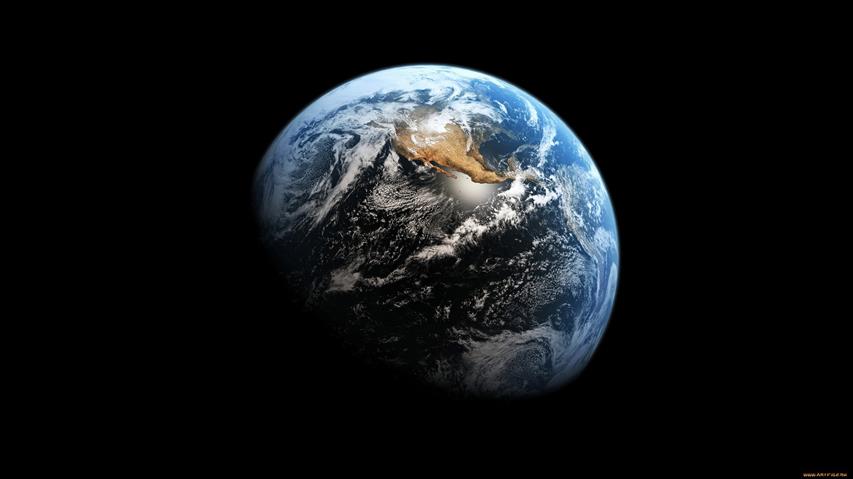 blue, white, and black earth illustration, space, planet, space art, HD wallpaper