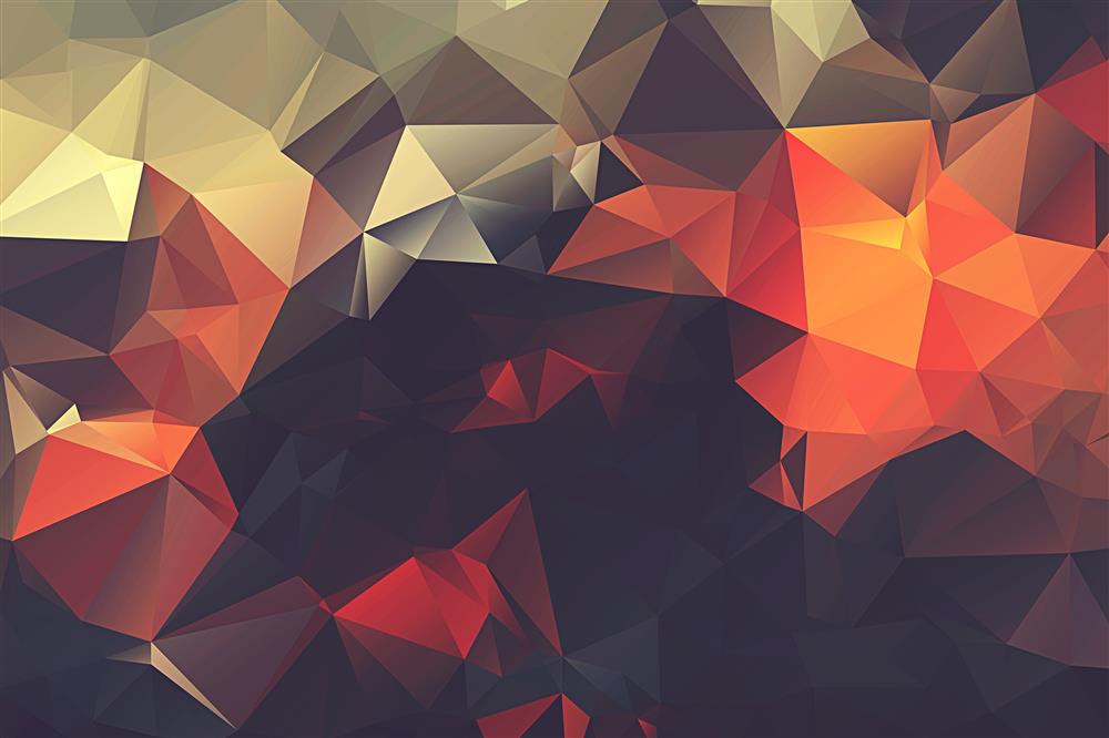 multicolored geometric-themed abstract wallpaper, low poly, minimalism, HD wallpaper