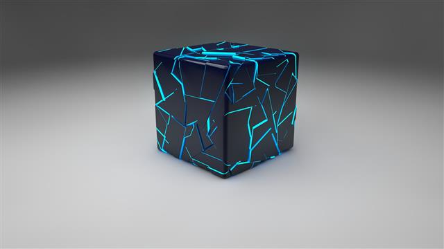 black and blue cube wallpaper, 3D, Cinema 4D, digital art, studio shot, HD wallpaper