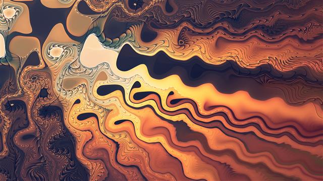 multicolored abstract digital wallpaper, fractal, waves, artwork, HD wallpaper