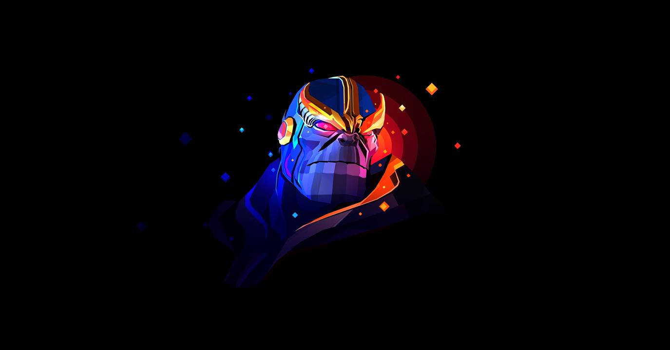 Thanos, Avengers Infinity War, villain, digital art, illustration, HD wallpaper