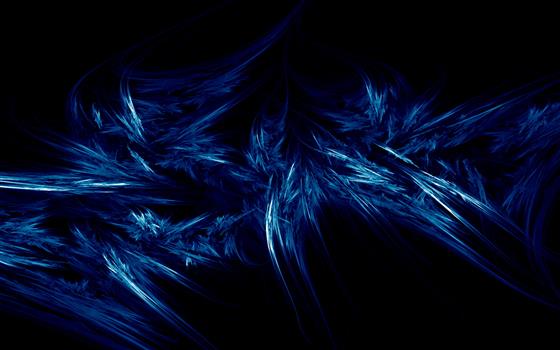 blue and black abstract painting, digital art, black background, HD wallpaper