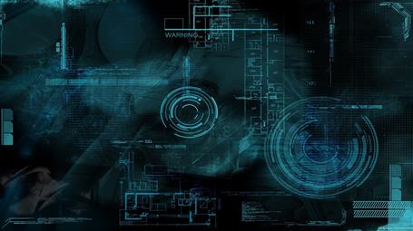 blue wallpaper, technology, digital art, electronics industry, HD wallpaper