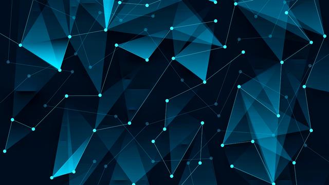 geometric digital wallpaper, geometry, poly, vector, dots, abstract, HD wallpaper