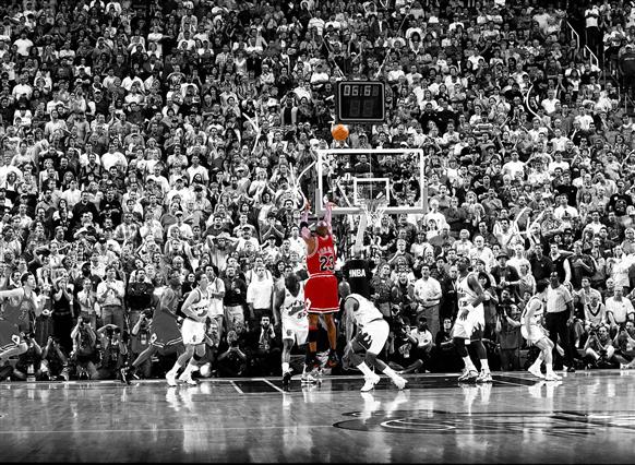 Michael Jordan, basketball, Chicago Bulls, selective coloring, HD wallpaper