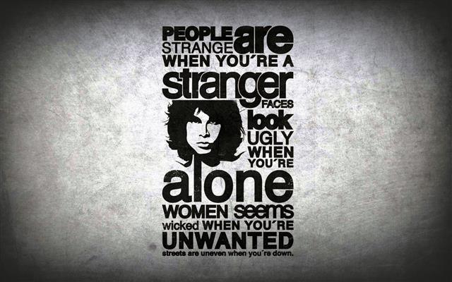 gray background with text overlay, People Are Strange, Jim Morrison, HD wallpaper