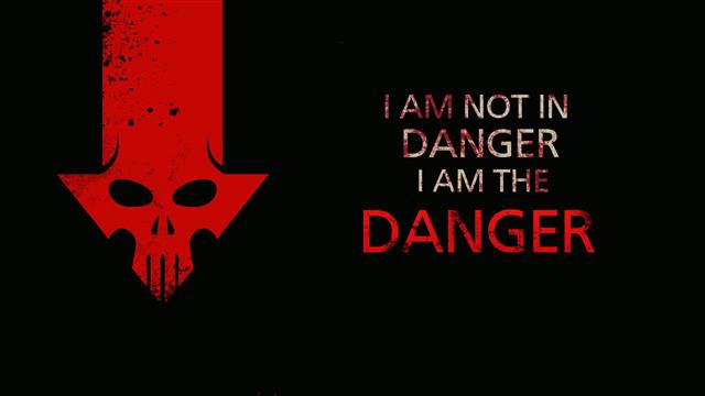 black and red i am not in danger i am the danger wallpaper, Breaking Bad, HD wallpaper