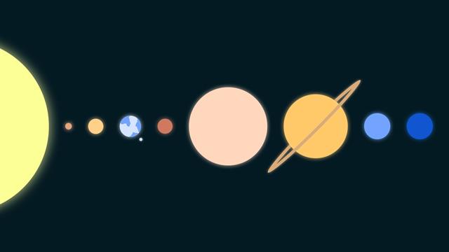 solar system illustration, minimalism, space, illuminated, night, HD wallpaper