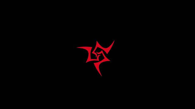 red logo, Fate Series, minimalism, black background, no people, HD wallpaper