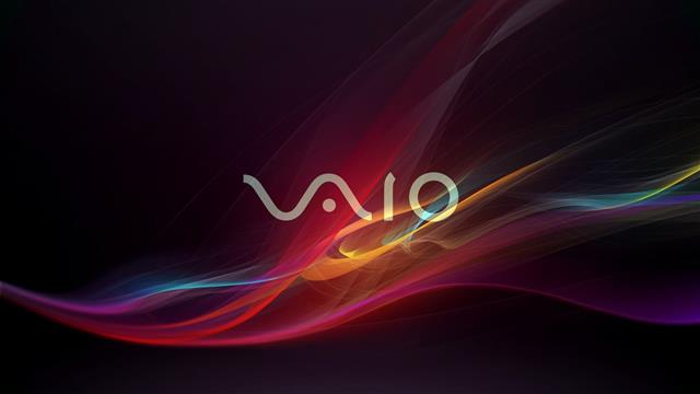 Sony Vaio logo, colorful, shapes, digital art, abstract, motion, HD wallpaper