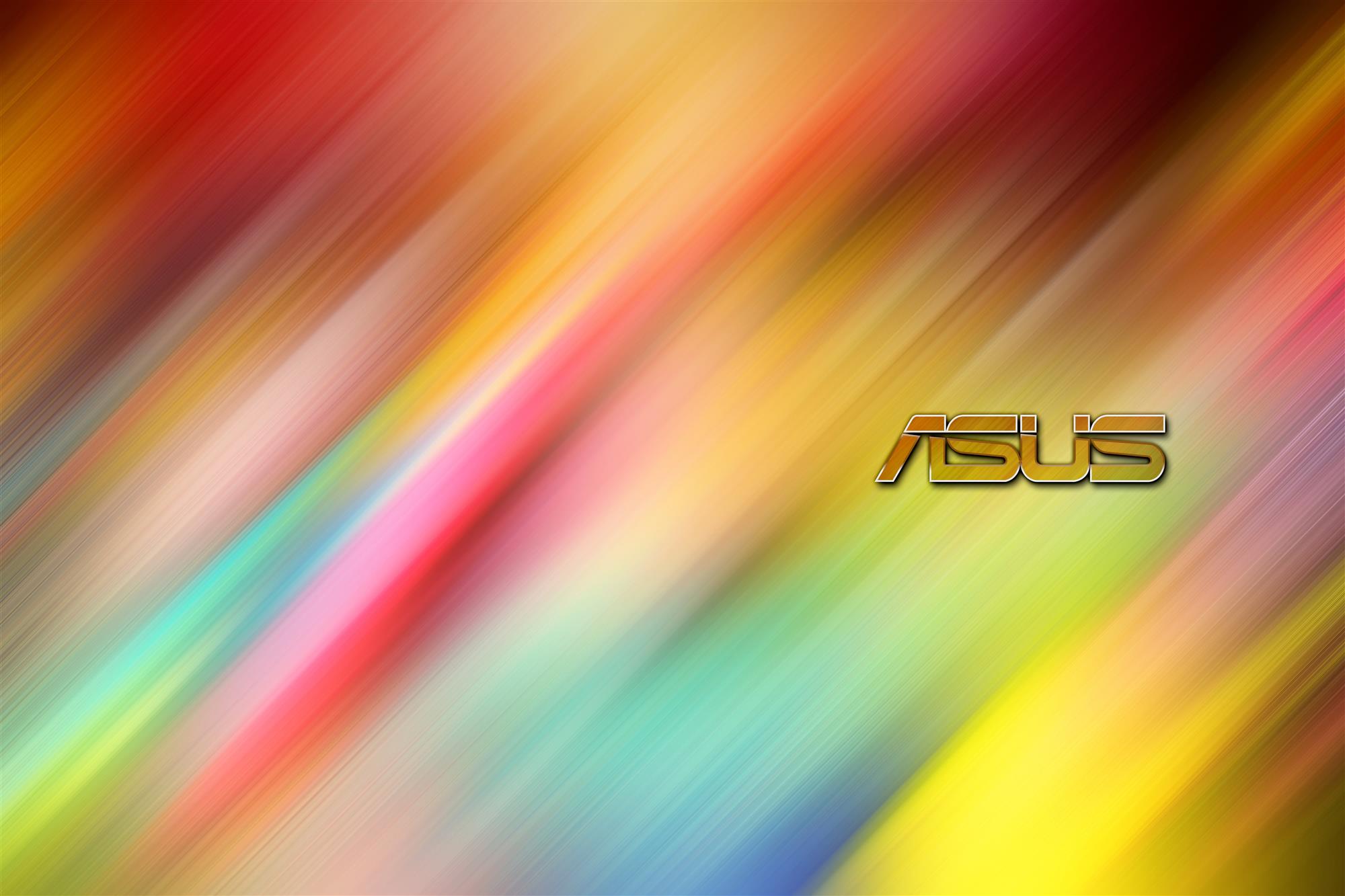 ASUS, logo, digital art, RGB, HD wallpaper