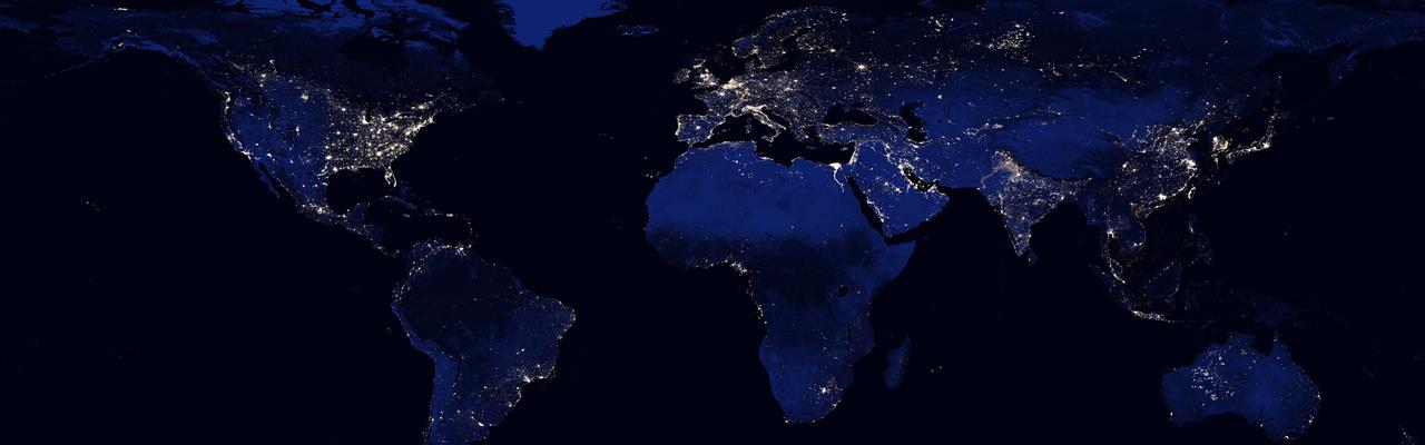 world map digital wallpaper, Earth, night, space, continents, HD wallpaper