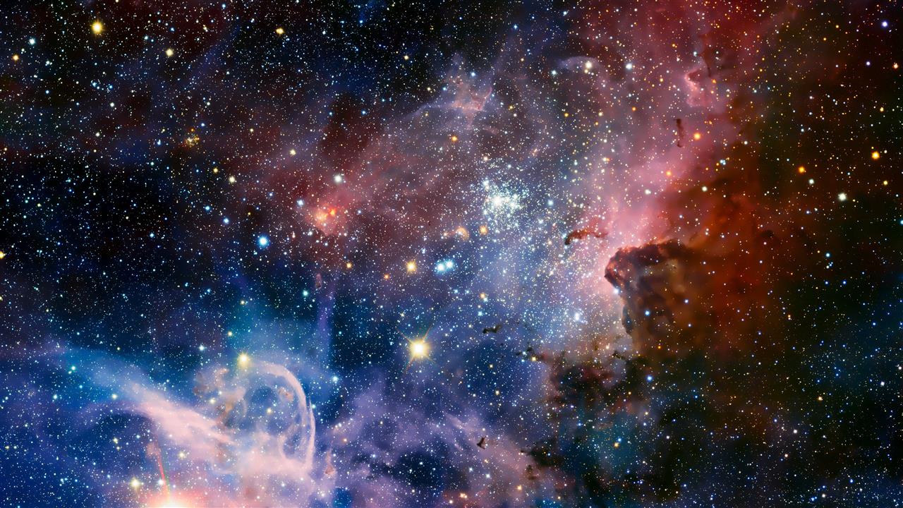galaxy digital wallpaper, space, stars, Carina Nebula, digital art, HD wallpaper