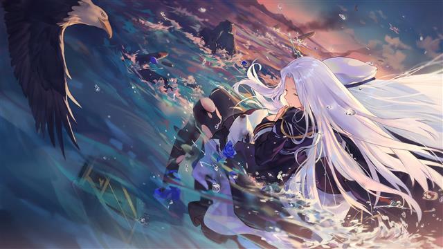 female with white haired anime character, anime girls, Azur Lane, HD wallpaper