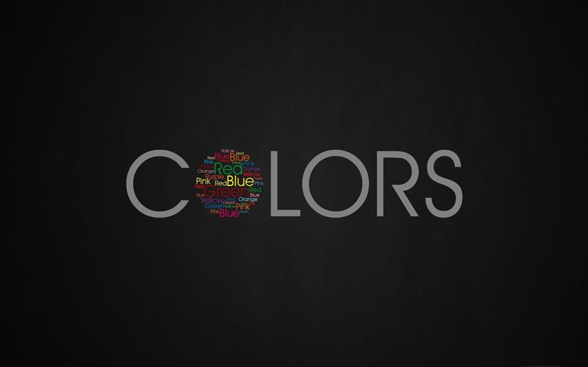 gray background with Colors text overlay, black background, minimalism, HD wallpaper
