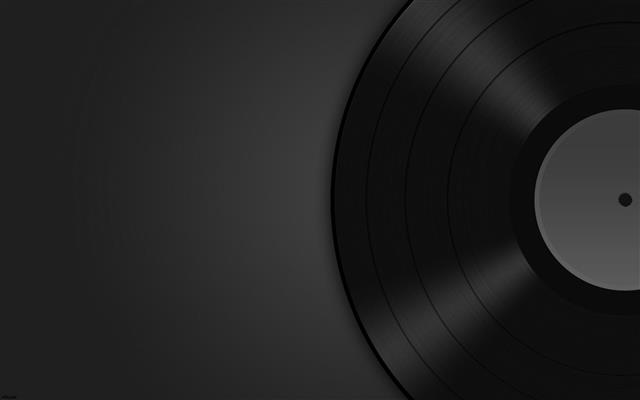 grayscale photo of vinyl disc, music, simple background, minimalism, HD wallpaper