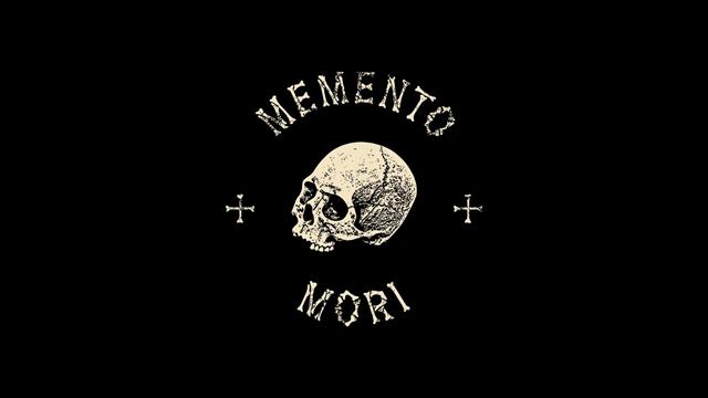 black background with Memento Mori text overlay, desktop, sake, HD wallpaper