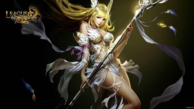 1920x1080 px 2 angel angels fantasy game league Loa of warrior Space Moons HD Art, HD wallpaper