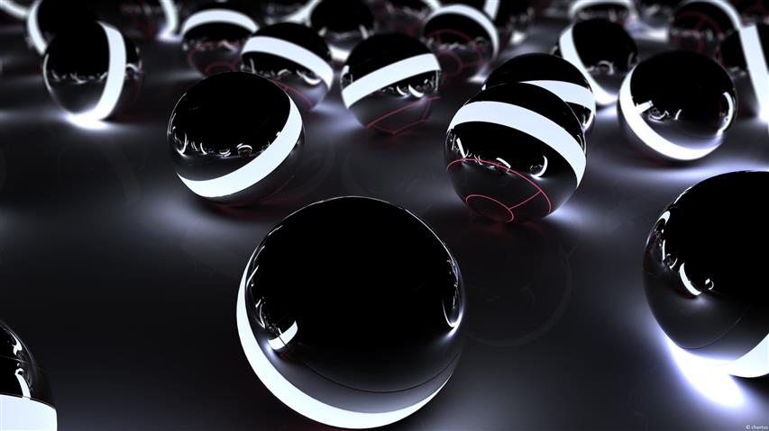 round black lighted electronic device, Poké Balls, Cinema 4D, HD wallpaper