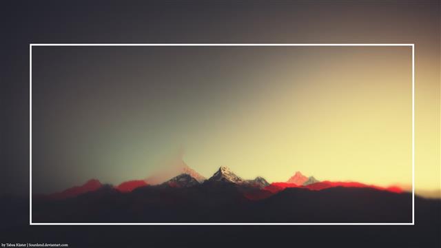 mountains wallpaper, minimalism, 3D, landscape, snow, hills, mountain range, HD wallpaper