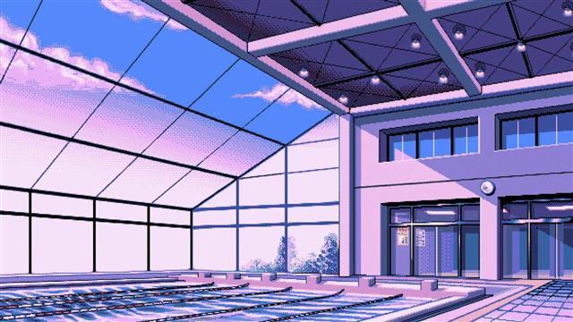 1920x1080 px Pixel Art swimming Pool window Art Touhou HD Art, HD wallpaper