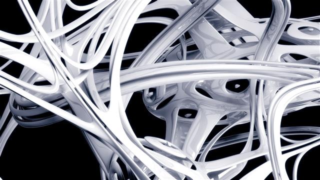black and white digital wallpaper, abstract, 3D, Photoshop, render, HD wallpaper