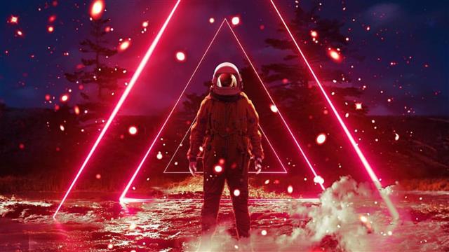 synthwave, virtualreality, vaporwave, retrowave, astronaut, HD wallpaper