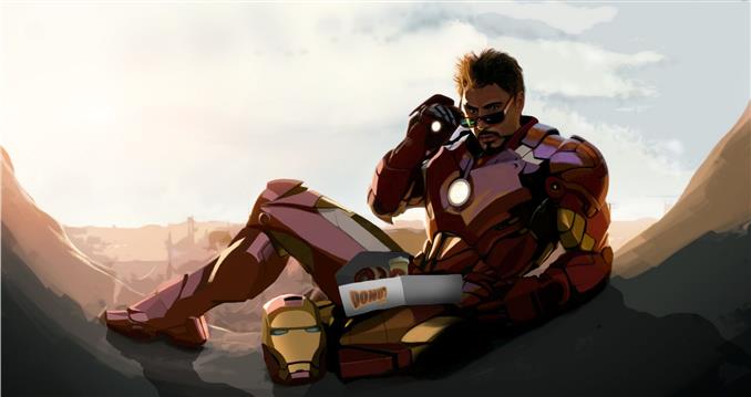 Marvel Iron Man, Robert Downey Jr, fan art, tony stark, adventure, HD wallpaper